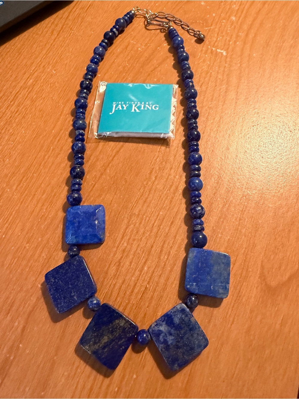 Jay King Blue Lapis Bead Necklace -
